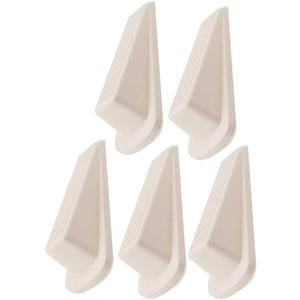 Door stoppers,Door Stop, 5pcs Door Stop Tools for Decorating Tools White Silicone Door Stopper Safety Door Stopper Wedge Door Wedge Stopper for Floor Door Stoppers Floor Buffer, 12 Pack