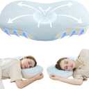 Memory Foam Pillows, Cervical Pillow for Neck and Shoulder Pain Relief, Ergonomic Contour Bed Pillow, Soft for Side Sleep Stomach Sleeping and Back Sleeper