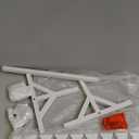 Coat Rack Wall Mount with Shelf, Long Entryway Wall Shelf with Hooks Underneath for Hanging Coats,Caps,Jacket,Clothes,White