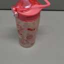 Zak Designs Sanrio Sage Water Bottle For School or Travel, 25oz Durable Plastic Water Bottle With Straw, Handle, and Leak-Proof, Pop-Up Spout Cover (Hello Kitty)
