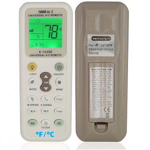 Universal A/C Remote Control Replacement for Almost All Brands AC Air Conditioners with Backlight (Fahrenheit and Celsius)