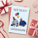 2 x Funny Birthday Card For Friend Husband Boyfriend Men Women Sister Brother Rude Humorous Birthday Offering For Him With Design - Blank Inside Premium Cardstock With Envelope (5)