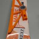 2-in-1 Air Broom, 180 Rotating 54 Inch Adjustable Silicone Rubber Broom Includes 2 Scraping Strips, Sweep and Silicone Tools with Long Handle for Cleaning Bathrooms,Glass,Tiles,Pet Hair