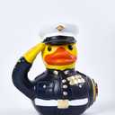 Veteran Tribute Duck Resin Military Army Figurine Funny Desk Ducks Decor Statue (Blue)