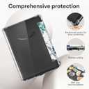 CoBak Case for Kindle Paperwhite 12th Gen 2024 (7") & Kindle Colorsoft Signature Edition (7") - New PU Leather Cover and Clear Soft Silicone Back Cover with Auto Sleep Wake Feature (Blue Blossom)