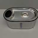 Wireless Cat Water Fountain Stainless Steel 108oz/3.2L, Cordless, Battery Operated Cat Fountain (Last up to 50 Days), Ultra Quiet, 2 Flow Modes, Multi-Filtration, BPA Free, Includes 2 Filters - Black