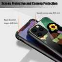 Compatible with iPhone 14 Pro Max Case,Sunflower Girl B 14 Pro Maxs Women Girls Case,Shockproof Anti-Slip Drop Protection with Soft TPU Bumper