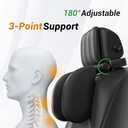 zorunowa Car Headrest Pillow, Thickened Memory Foam Road Pal Headrest, Neck Support Pillow,180 Adjustable Car Headrest, Travel Car Sleeping, Suitable for Kids and Adults