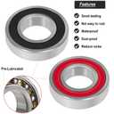 Washer Seal & Bearing Replacement Rebuild Parts Kit Fit For Samsung DC97-17004A DC97-17004B DC97-17004E DC97-17040B DC62-00156A DC97-19636A WF393 WF395 WF24H WF405 WF42H Washer Tub Drum Shaft Assembly