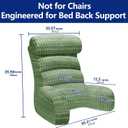 Back Pillow for Bed Sitting Up, Reading Pillow, Extra Large Arm Pillows for Adults for Back Support,Bed Pillow for Sitting up for Watching TV/Gaming/Relaxing Green, Large-For height over 5'4"-Weight 7.71 lbs