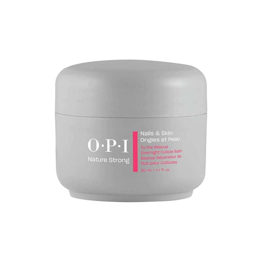 OPI Nature Strong Nails & Skin - To the Rescue Overnight Cuticle Balm | Treatment Locks in Moisture for Dry Cuticles, Nails, and Skin | Enriched with Oils & Shea Butter | 0.7 Fl Oz | 20 mL