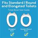 Carex E-Z Lock Raised Toilet Seat With Handles, 5" Toilet Seat Riser with Arms, Handicap Raised Toilet Seat For Seniors and Elevated Toilet Seat (1 Count (Pack of 1))