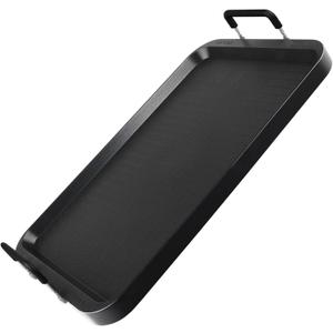 Non-Stick Aluminum Stove Top Flat Griddle, Warp-Resistant Double Burner Griddle Pan for Glass and Gas Stove, Great for Breakfast and Camping Indoor or Outdoor Size 17" x 10.5"