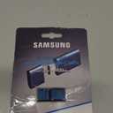 Samsung Type-C USB Flash Drive, 256GB, Transfers 4GB Files in 11 Secs w/Up to 400MB/s USB 3.2 Gen 1 Read Speeds, Compatible w/USB 3.0/2.0, Waterproof, 2022, Blue, MUF-256DA/AM