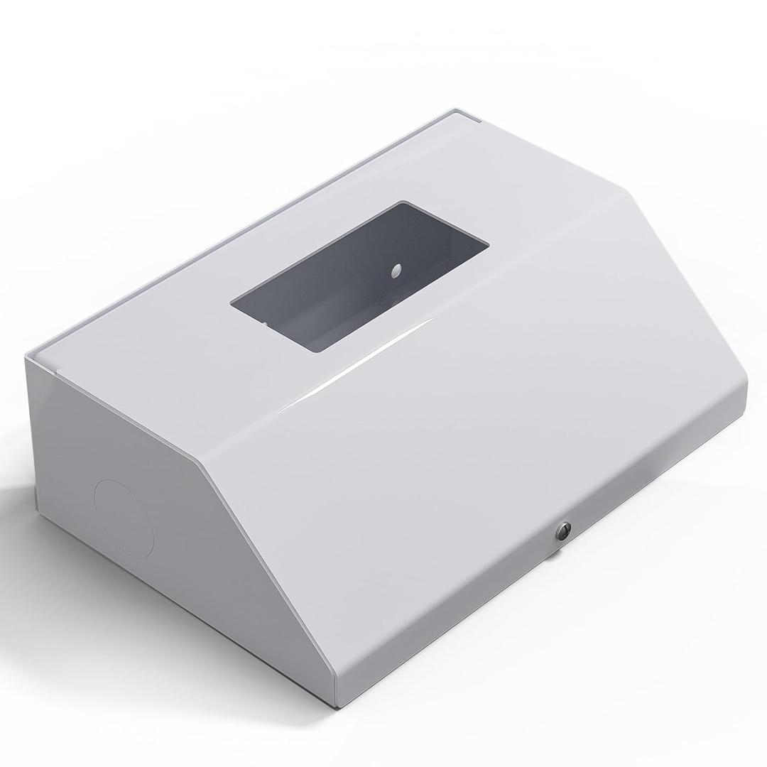 Under Cabinet GFCI Safety Outlet, 20 AMP, Self-Testing, Wall Distribution Box (White-E)