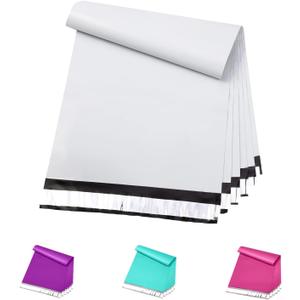 Metronic 1000 Pack 6x9 inch White Poly Mailer Envelopes Shipping Bags with Self Adhesive, Waterproof and Tear-Proof Postal Bags