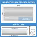 Slatwall Panel 4x8 Ft White Slat Wall Paneling for Garage Storage