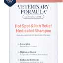 Veterinary Formula Clinical Care Hot Spot & Itch Relief Medicated Shampoo for Dogs and Cats 16oz  Helps Alleviate Sensitive Skin, Scratching, and Licking of Coat