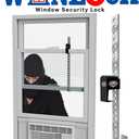 WinLock Window Security Bar for Child Safety, Burglary Prevention Locks an Open Window with AC & Fan, Double Hung Protection, Solid Steel, Adjustable (3-17"), Stops Up Down Inside Outside Year Around