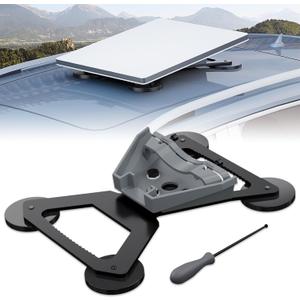 Starlink Mini Mount, Magnetic with 200lbs Heavy Duty Magnet Bases, Starlink Mini Accessories Lockable Starlink Mount for RV, Car, Boat, Truck Aluminum Alloy