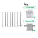 67558 8-Pack 304SS Grill Burners Tube Set for Weber Summit 660/670 Grill
