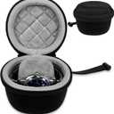 Travel Watch Case - Durable 50mm Single Watch Storage Box for Men & Women, Crushproof & Spillproof, Black