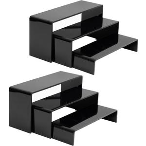 ihomecooker 6 Pc Black Acrylic Display Risers Showcase for Shoe Risers Retail Stand Cupcake Stand Dessert Stand (6P-Black) ihomecooker 6 Pc Black Acrylic Display Risers Showcase for Shoe Risers Retail Stand Cupcake Stand Dessert Stand (6P-Black)