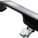 Front Right Passenger Side Exterior Door Handle Chrome with Black Painted Compatible with Honda Odyssey 2011-2017