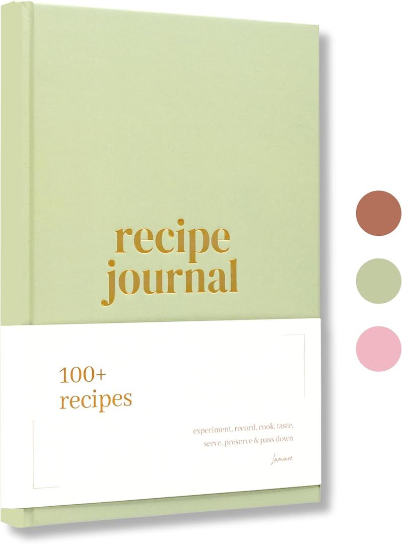 Lamare Blank Recipe Book to Write in Your Own Recipes  Cute DIY Cookbook & Recipe Journal  Perfect Blank Recipe Notebook for Family Keepsakes