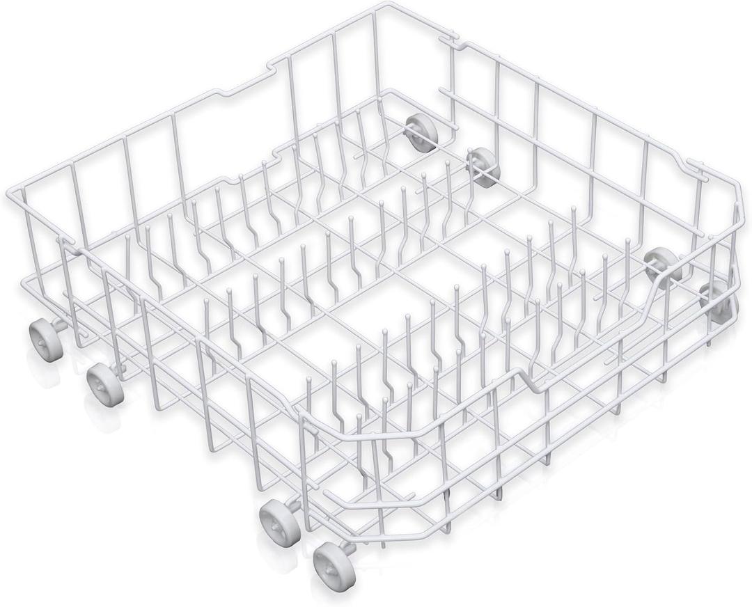 WD28X10384 Lower Dishrack Assembly for GE Dishwashers Rack Replacement, Replaces WD28X10166 AP5788827 PS8746204 WD28X10165 WD28X10206 WD28X10309, Includes 8 Rollers, 22.2"D x 21.3"W x 7.3"H