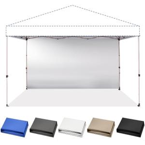 CROWN SHADES SunWall Silver Coated for 12x12 Pop up Canopy Tent, 1 Pack Sidewall Only with Silver Coating (1 Pack, White)
