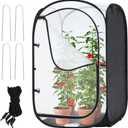 Ohuhu Mesh Plant Cover, Pop Up Garden Plant Protector Strawberry Cover Wind Protection for Plants Outdoor - Plants Screen Covers Tent Protect Fruit, Vegetables Flowers Herbs Outside from Birds Insects, 4 Pack