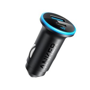 Anker 323 USB-C Car Charger Adapter, 52.5W Cigarette Lighter Charger with 30W PowerIQ 3.0 Fast Charging for iPhone 17/16/15/14/13/12 Series, Galaxy S25/24, Pixel