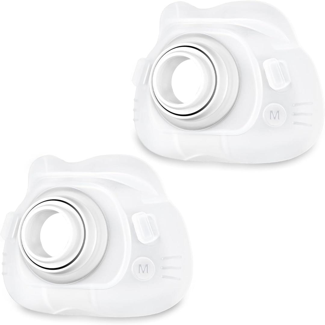 2 Packs Replacement Cushion for Airfit F40, Compatiable with Orignal Airfit F40 Frame, Replacement Full Face CPAP Mask Cushion, Soft & Durable, Cover Mouth (Medium)