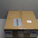 YIMAI Black Glass Vessel Sink 16.5" x 16.5" x 5.5"  Tempered Glass Above Counter Round Bathroom Sink Bowl Countertop Modern Sinks with Faucet and Drain Combo, Easy Install for Master or Powder Room