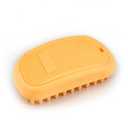 2 x Silicone Dog Grooming Brush Pet Shampoo Bath Brush Anti Skid Soothing Massage Rubber Comb Bath Dog Brush