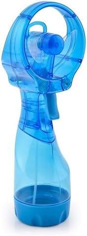 O2COOL Deluxe Handheld Battery Powered Water Misting Fan (Light Blue)