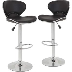 BestOffice Bar Stools Set of 2, Counter Height Adjustable Bar Stools