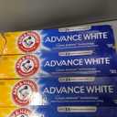 ARM & HAMMER Advance White Toothpaste, Teeth Whitening Baking Soda Toothpaste with Stain Defense Technology and Fluoride, Clean Mint Flavor, 6.0 Oz (4 Pack)