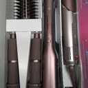 Shark FlexFusion Hair Straightener & Powerful Hair Dryer with Fusion Hair Brush, Ceramic Air Styler with Auto-Wrap Curlers & Concentrator, Ceramic Plates, Cosmic Blush HD641S