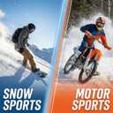 Skiing Motocross Goggles,Racing Riding Goggles ATV Dirt Bike,Ventilation Anti-Fog UV Impact Resistant for Adult (09-6 Series, Blue White Black Frame and Blue Lens)