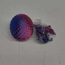 3D Printed Dragon Egg with Dragon Inside,12 Inch 3D Printed Dragon Egg Fidget ToyHome Office Decor Executive Desk Toys for Autism/ADHD (Laser Purple)