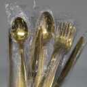 20 Pcs Gold Silverware Set, Stainless Steel Flatware Set for 4, Food-Grade Cutlery Set, Mirror Polished Tableware Eating Utensils Set for Home Kitchen, Include Knife Fork Spoon Set, Dishwasher Safe