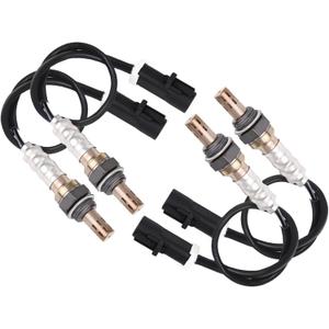 O2 Oxygen Sensor Upstream and Downstream Replacement for Ford F150 F250 F350 E150 E250 E350 Super Duty Ranger Escape Explorer Sport Trac, for Mazda Tribute Lincoln Mercury Replace 15717 15716 4Pcs