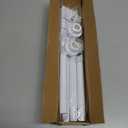 Tension Curtain Rod 30 To 63 Inch White Tension Rods Adjustable Spring Loaded Curtain Rods 7/8" Curtains Rods No Drilling Tension Rods For Windows Bedroom Closet Doorway Door