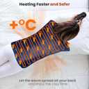 Heating Pad for Back Pain Relief, Large Electric Heat Pad for Neck and Shoulders, 6 Heat Settings & Auto Shut Off Hot Pad, Machine Washable Ultra Soft Fabric, Gifts for Women, Men, Mom, Dad (37''x 24'', Blue)