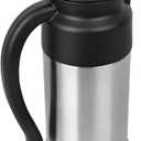 Creamer Pitcher for Coffee,0.75L/25 Oz Thermal Coffee Carafe,Stainless Steel Coffee Carafes for Keeping Hot and Cold,Double-Wall Design,12-Hour Hot & Cold,Leak-Proof,Portable for Travel,Camping,Office (25.4 Ounces)