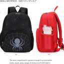 Octsky Toddler Backpack for Little Boys Kids Mini Backpack for Travel School, Black