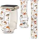 Band Compatible with iWatch Band 38/40/41mm for Women Men Sport Replacement Smartwatch Wrist Strap for iWatch Ultra2/1 SE Series 10 9 8 7 6 5 4 3 2 1 - Cartoon Mushroom Butterfly