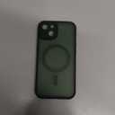 TOCOL Magnetic for iPhone 14 Case, Upgraded Full Camera Protection, Compatible with Magsafe, Drop Protection, Translucent Matte Back Bumper Phone Cover 6.1-Inch (Alpine Green)